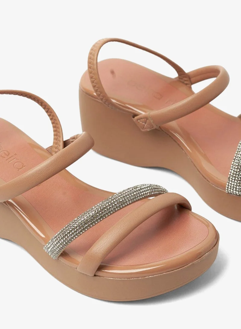 Beira Rio Nude Sandals for Women with Back Strap – Stylish & Supportive sling Back Ladies Sandals for Women | Best Price UAE