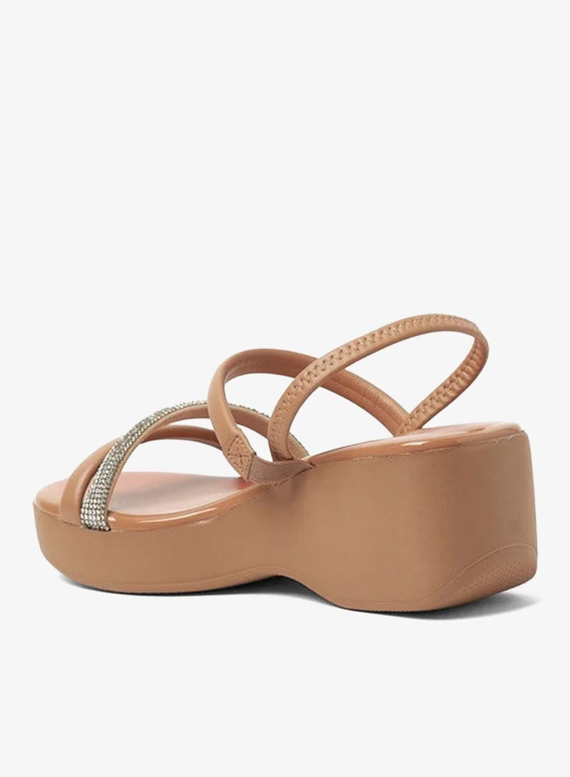 Beira Rio Nude Sandals for Women with Back Strap – Stylish & Supportive sling Back Ladies Sandals for Women | Best Price UAE