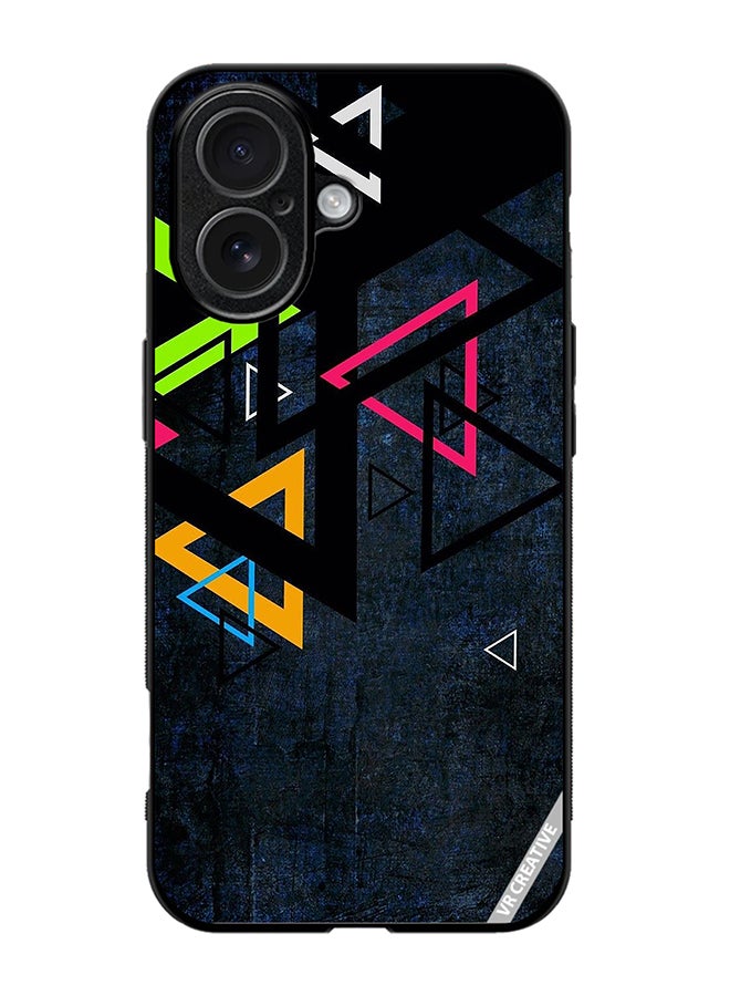 VR CREATIVE Protective Case Cover For Apple iPhone 17 Multiple Triangle Design Multicolour