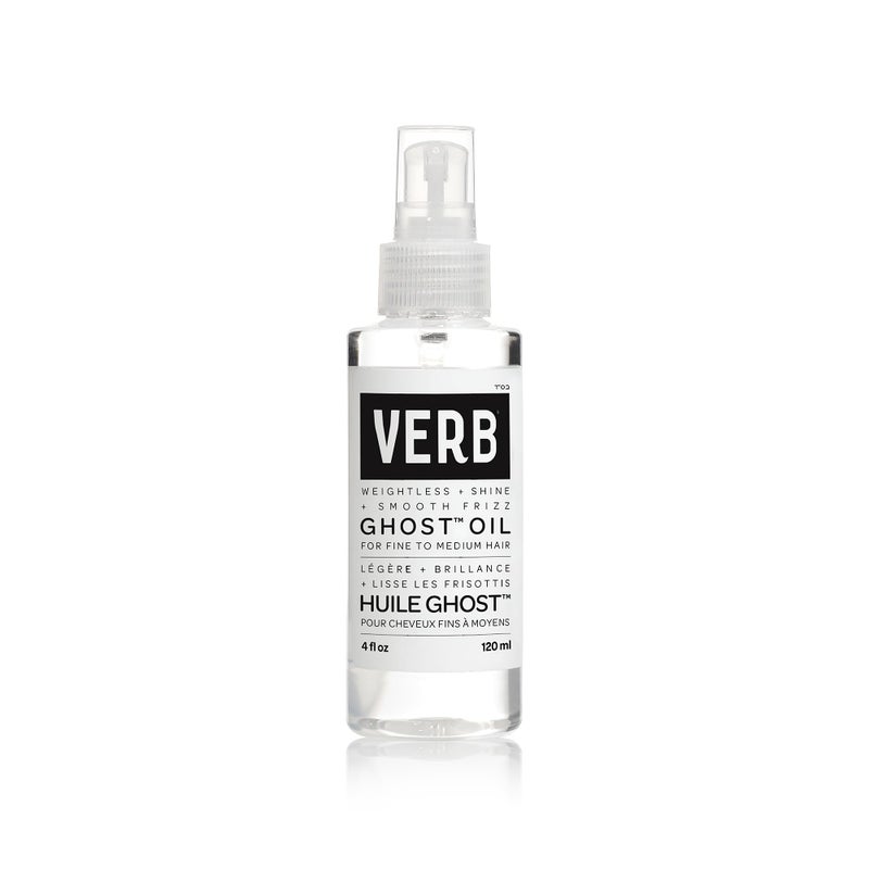 VERB Ghost Oil, 4 fl oz- Weightless Hair Oil for Fine to Medium Hair â€“ Smooths Frizz, Adds Shine â€“ No Parabens, Gluten or Harmful Sulfates - Image 1