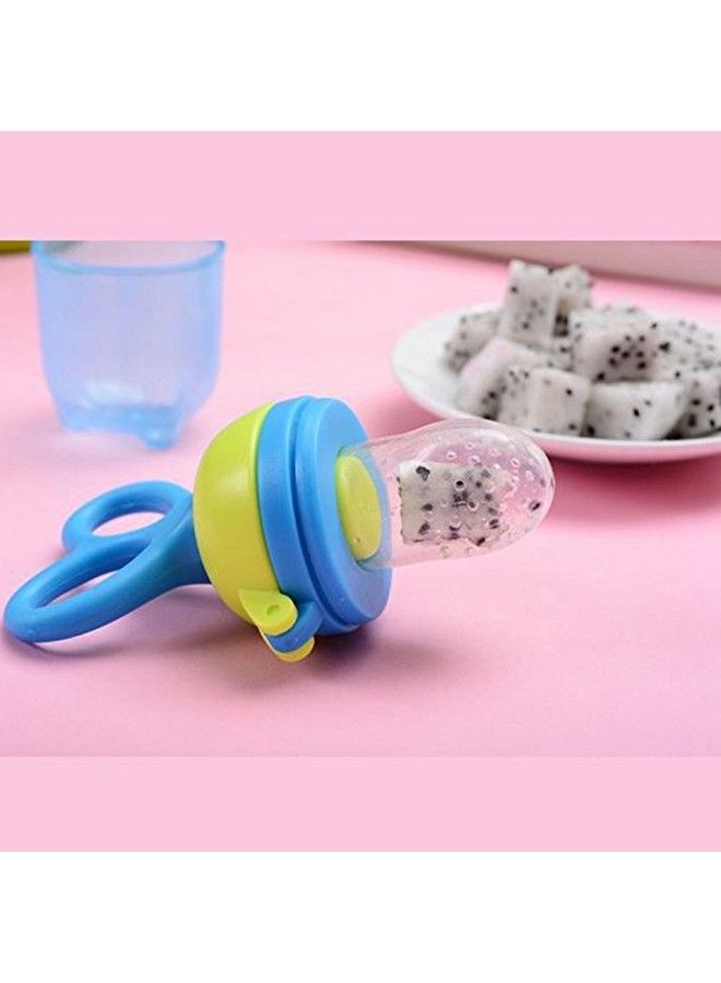 Tinny Tots Silicone Baby Food; Fruit Feeder; Baby Teether; Baby Soother (New Blue) - Image 4