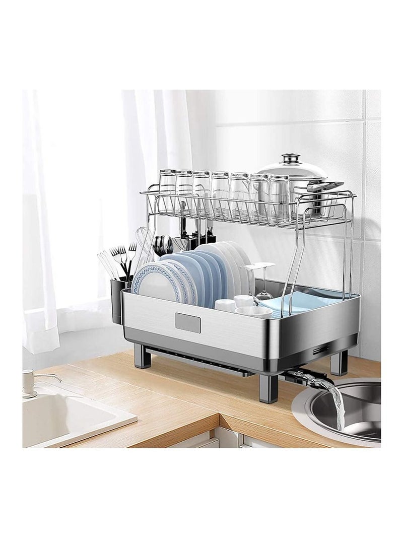 ADVANLUXE Stainless Steel Large Capacity 2 Layer Dish Drying Rack - Image 2