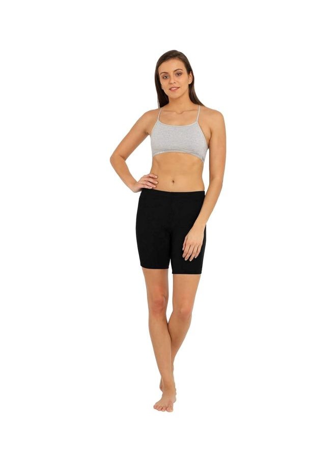 JOCKEY - Jockey 1529 Women High Coverage Super Combed Cotton Elastane Stretch Mid Waist Shorties with Concealed Waistband - Image 1
