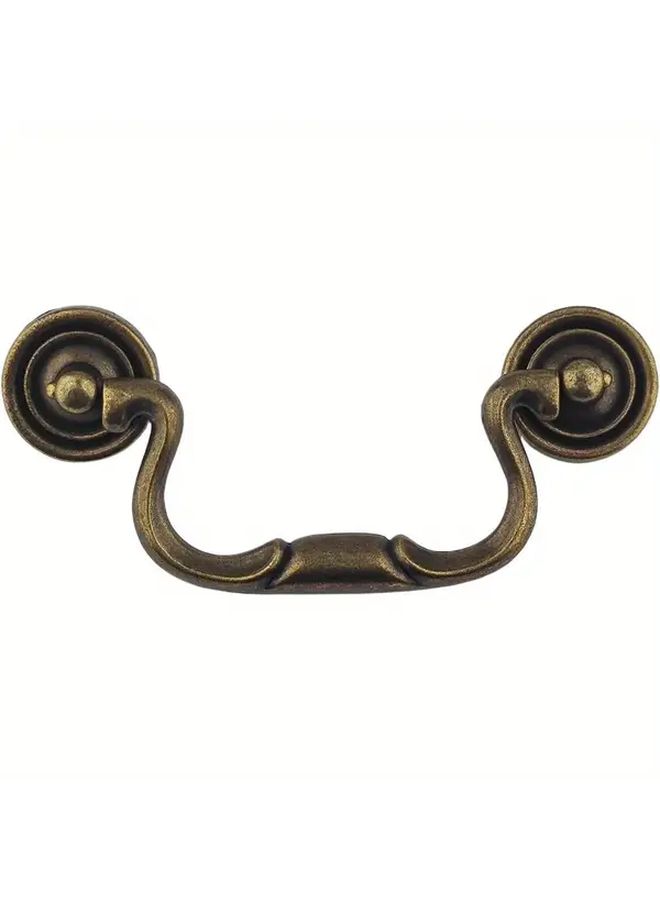 2pcs Antique Bronze Drawer Handles Vintage Cabinet Pulls Swirl Design - Image 4
