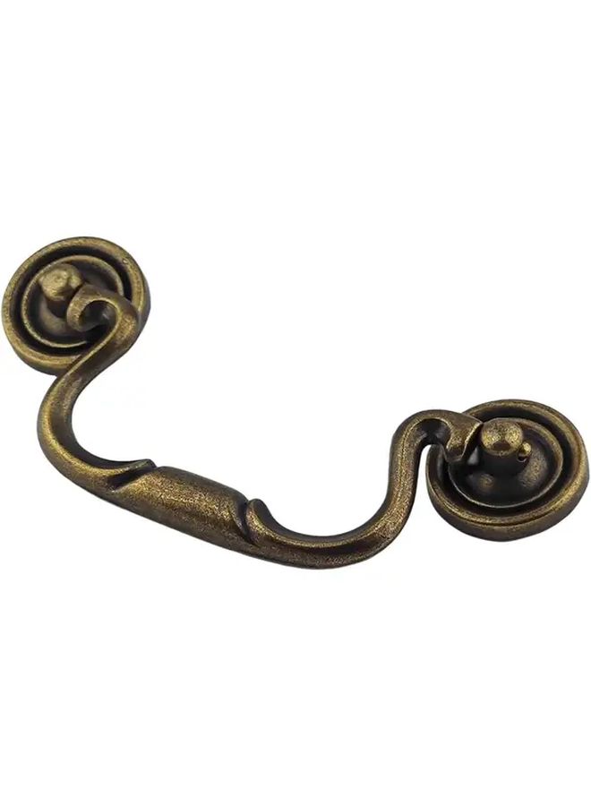 2pcs Antique Bronze Drawer Handles Vintage Cabinet Pulls Swirl Design - Image 2