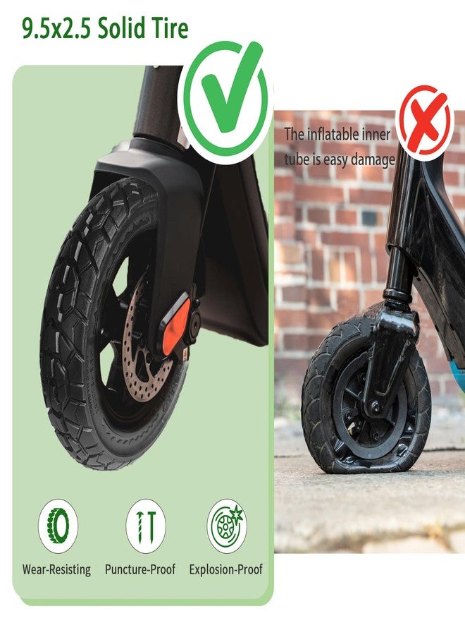 Hromra 1 Pack 9.5 x 2.50 Off-road Solid Tire, 9.5x2.5-6.1 Tires Replacement - Image 3
