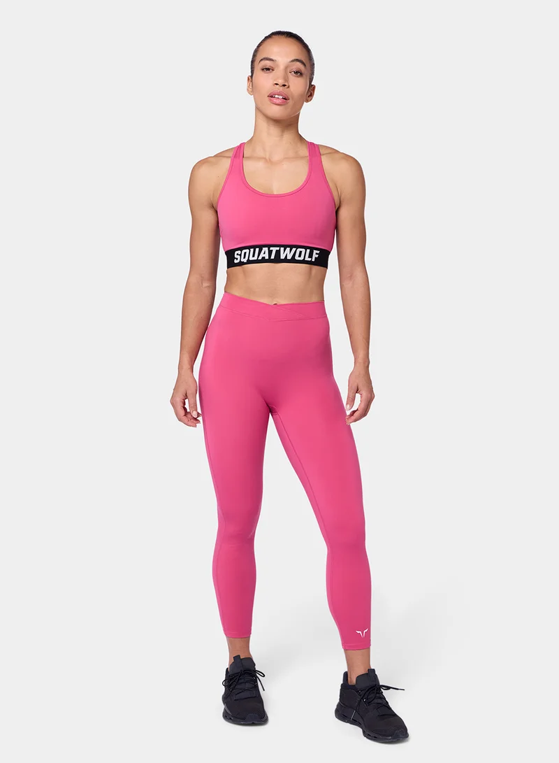 SQUATWOLF Statement Racerback Bra