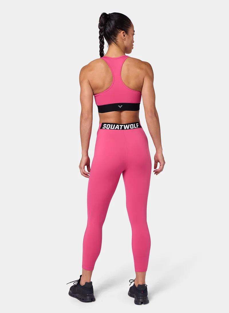 SQUATWOLF Statement Racerback Bra
