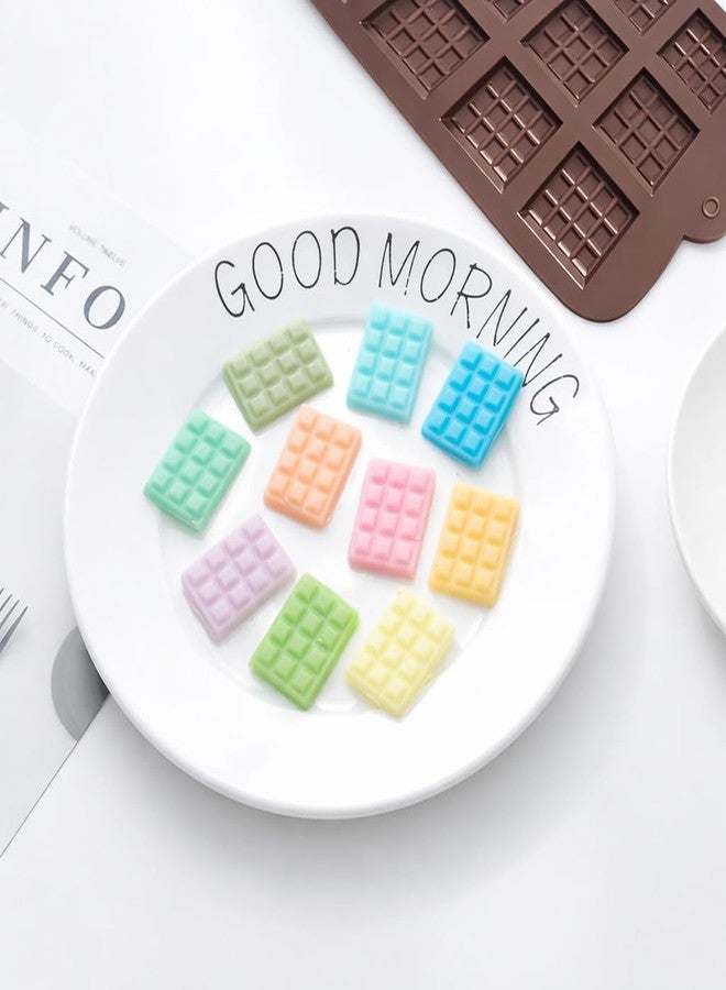 PARVLUXE Silicone Chocolate Mold Tray, 12-Cavity Mini Chocolate Bar Mould, Food Grade Flexible Baking Mold for Chocolate, Candy, Ice Cube, Jelly, DIY Dessert Making, Easy Release & Reusable (PACK - 2) - Image 5