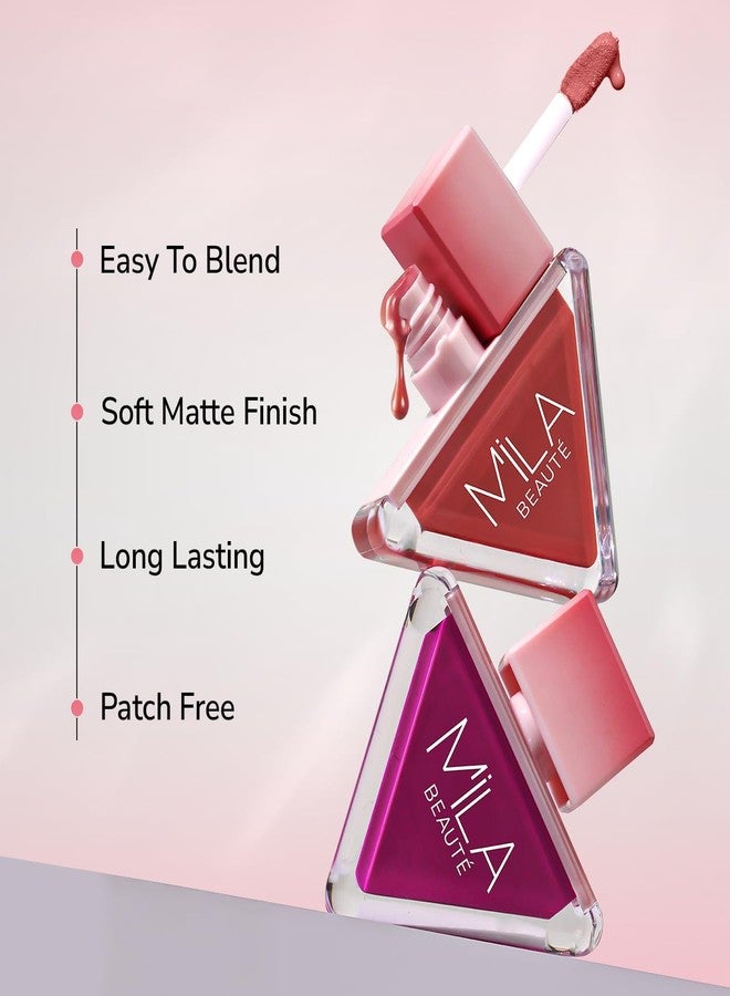 PREMIUM Pookie Serum Liquid Blush for Face Makeup | Highly Pigmented & Easily Blendable Blusher | Non Drying Formula with Orange Peel Extracts | Suitable for Indian Skin Tones - Baby Boo SH-7711 - Image 4