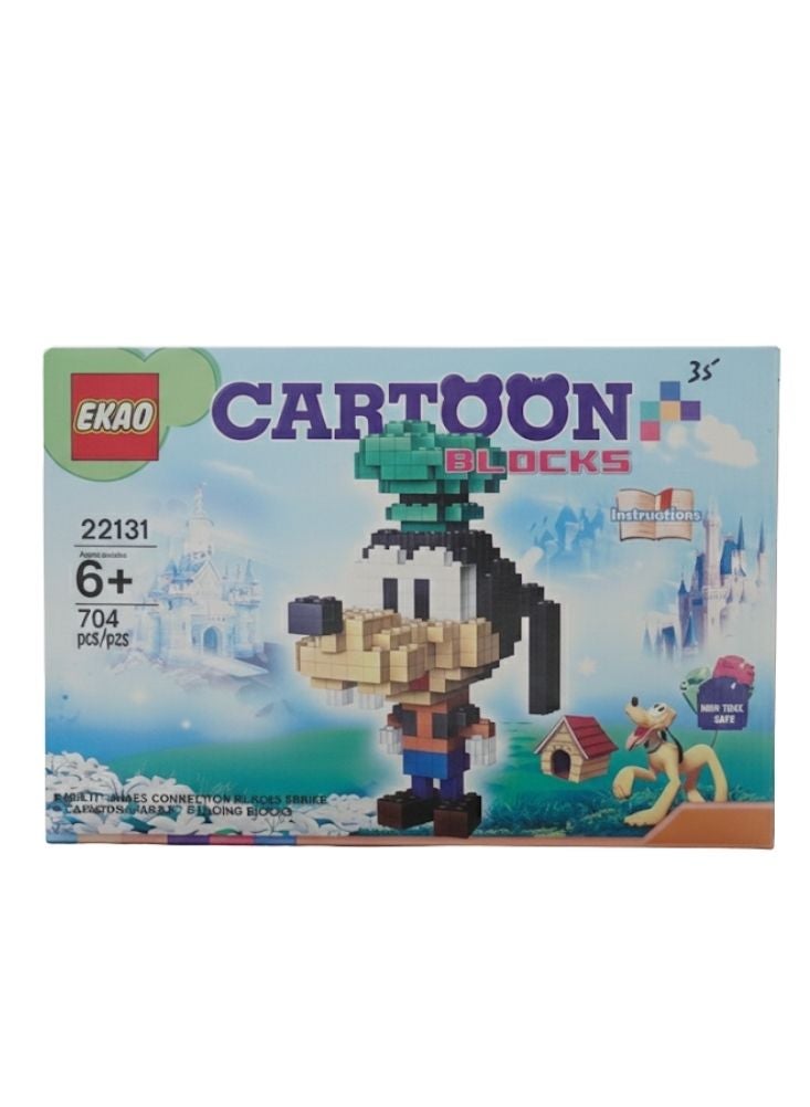 بريميم مجموعة مكعبات بناء شخصيات كرتونية - لعبة بناء إبداعية متعددة الألوان للأطفال من عمر 6 سنوات فما فوق - Image 1