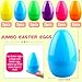 Cotiny 12 Pack 8 Inch Jumbo Easter Eggs Fillable Giant Colorful Plastic Easter Eggs Large Surprise Egg for Kids Adults Easter Hunt Party Favors Toys 6 Color - Image 2