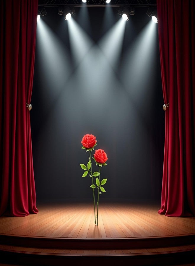 SquarezhenBo 5Pcs Red Magic Rose - Instant Blooming Flower Trick for Close-Up Magic, Collapsible Stage Props, Professional Magician Accessories and Party Illusion Tools - Image 3