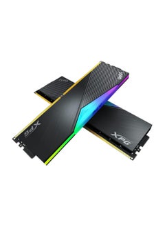 اكس بيه جي مجموعة ذاكرة RAM DDR5 RGB 6000MHz 32GB (2x16GB) CL30-40-40 UDIMM 288 دبوس مع مشتت حراري اسود من لانسر (AX5U6000C3016G-DCLARBK)