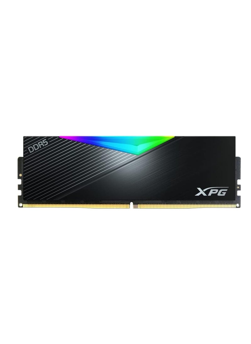 أداتا - اكس بيه جي مجموعة ذاكرة RAM DDR5 RGB 6000MHz 32GB (2x16GB) CL30-40-40 UDIMM 288 دبوس مع مشتت حراري اسود من لانسر (AX5U6000C3016G-DCLARBK) - Image 1