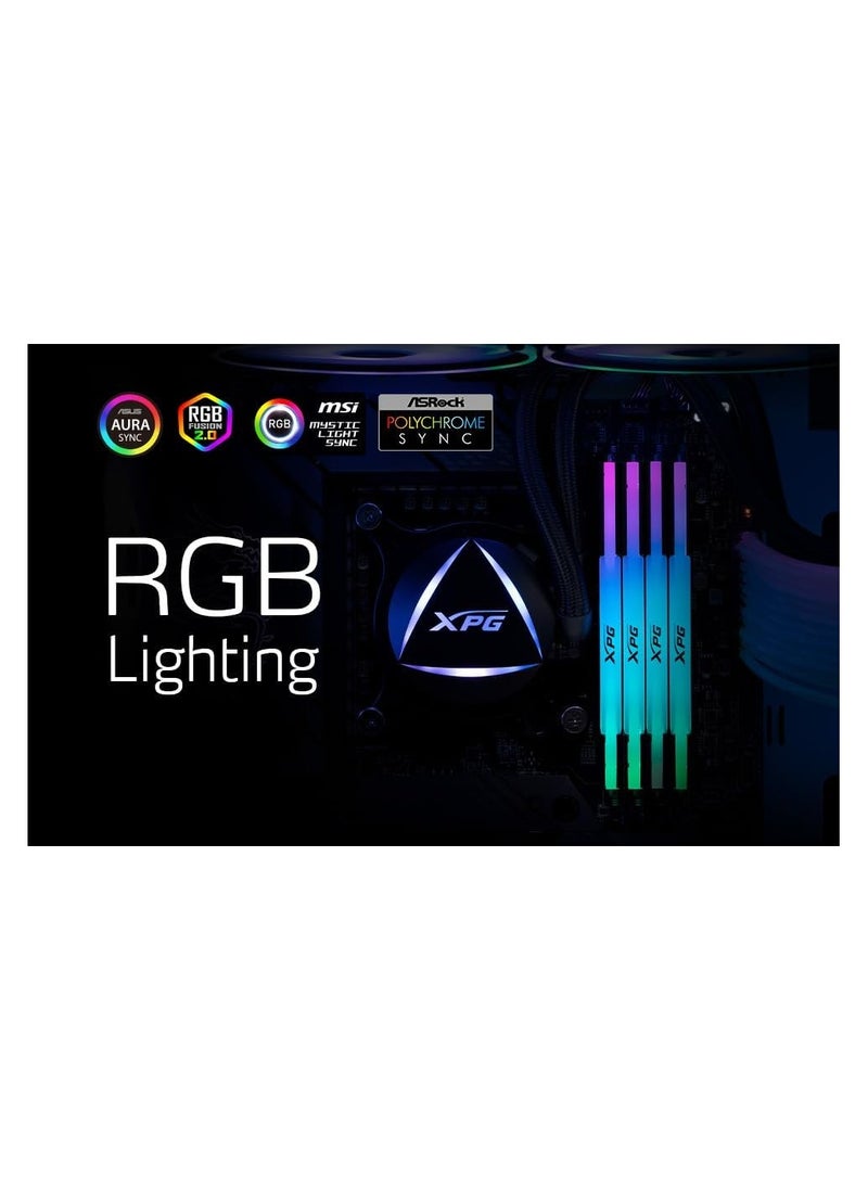 أداتا - اكس بيه جي مجموعة ذاكرة RAM DDR5 RGB 6000MHz 32GB (2x16GB) CL30-40-40 UDIMM 288 دبوس مع مشتت حراري اسود من لانسر (AX5U6000C3016G-DCLARBK) - Image 1
