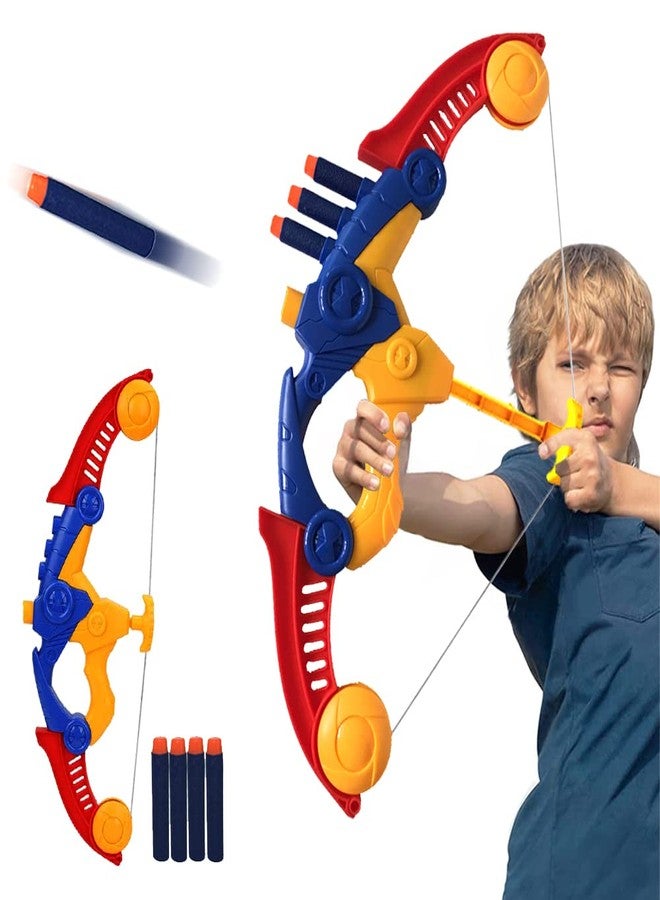 WenToyce Soft Arrow Bow Set for Kids Beginner, Easy Foam Archery Kit for Starters, with 4 Soft Darts Arrows, Safe Outdoor Indoor Shooting Games Activity for Toddler Boys Girls (Red) - Image 1
