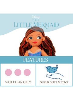 Franco Disney'S The Little Mermaid Live Action Movie Ariel Bedding Super Soft Plush Cuddle Pillow Buddy (Official Licensed Disney Product)  - Image 4