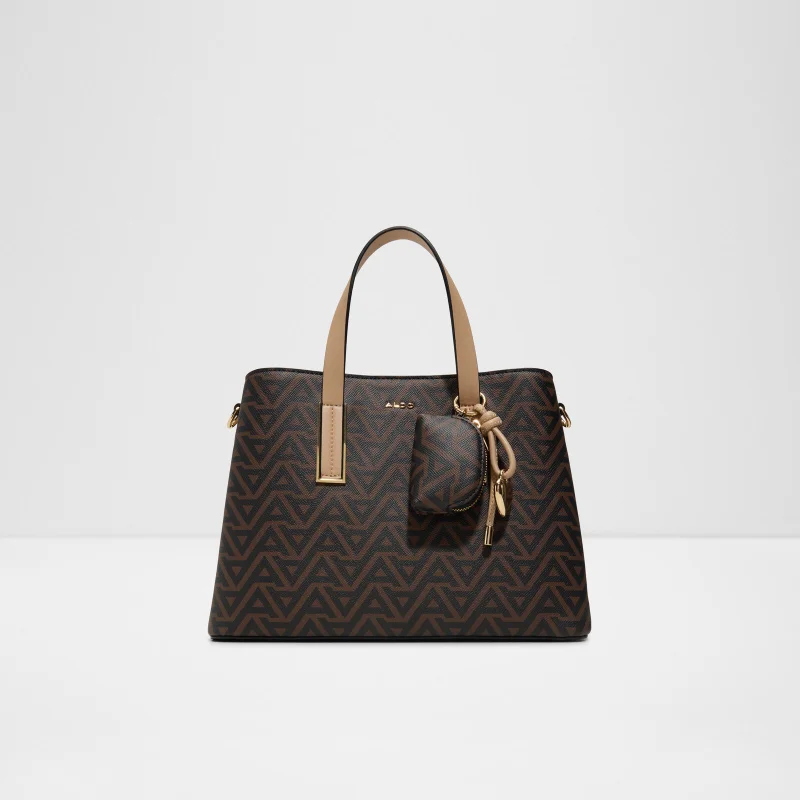 الدو MAELLIA Monogram Patterned Satchel Bag