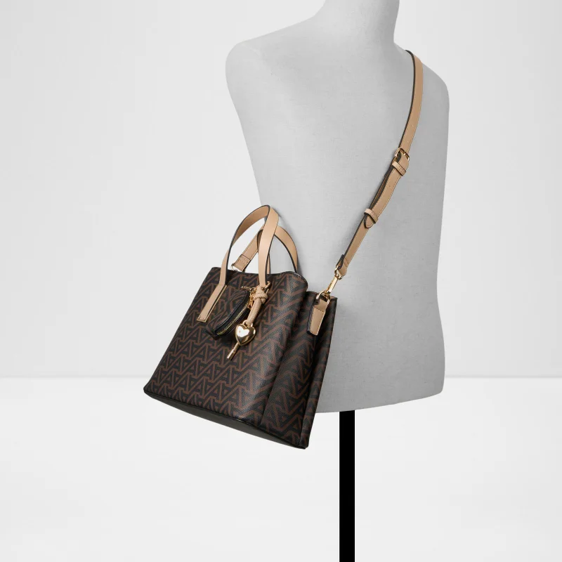 ALDO  MAELLIA Monogram Patterned Satchel Bag for Women | Best Price UAE