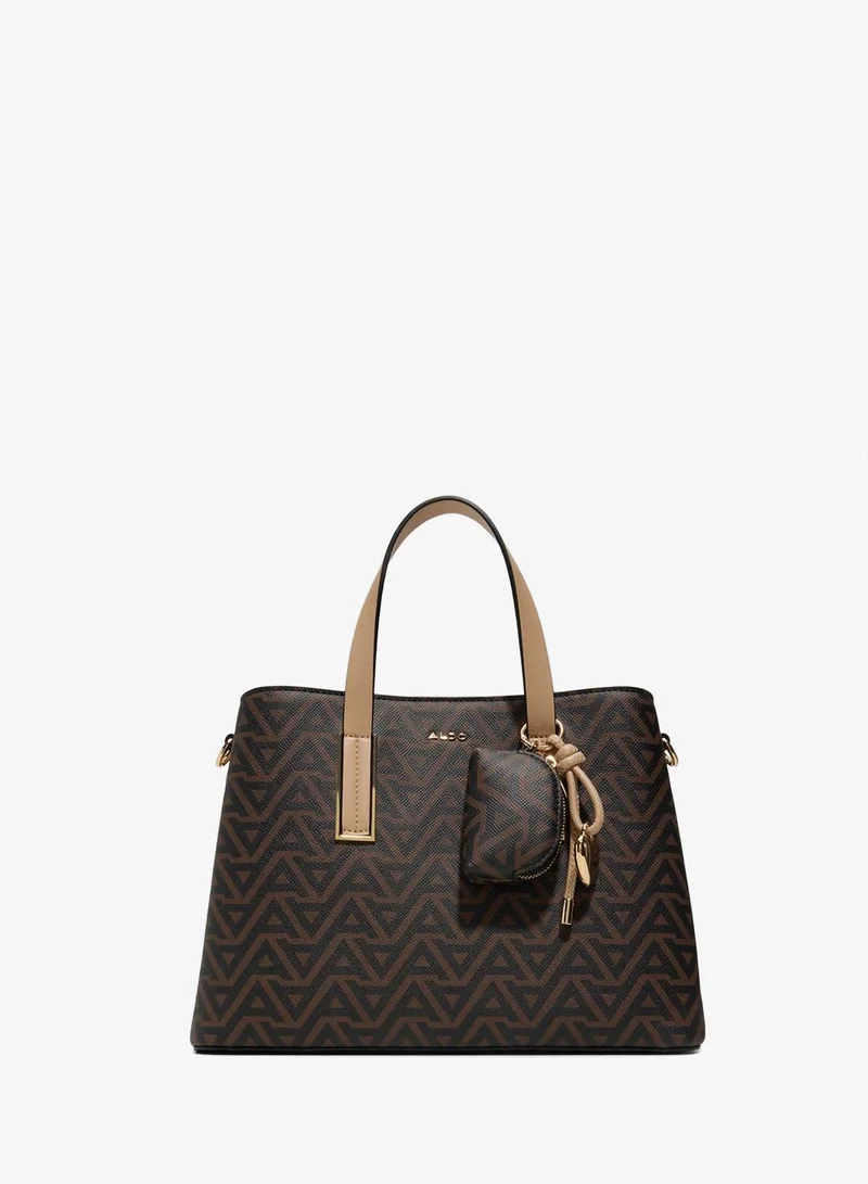 ALDO MAELLIA Monogram Patterned Satchel Bag