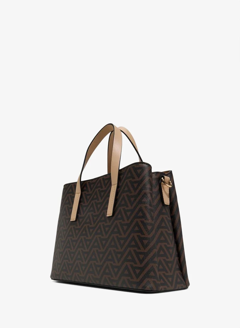 ALDO MAELLIA Monogram Patterned Satchel Bag