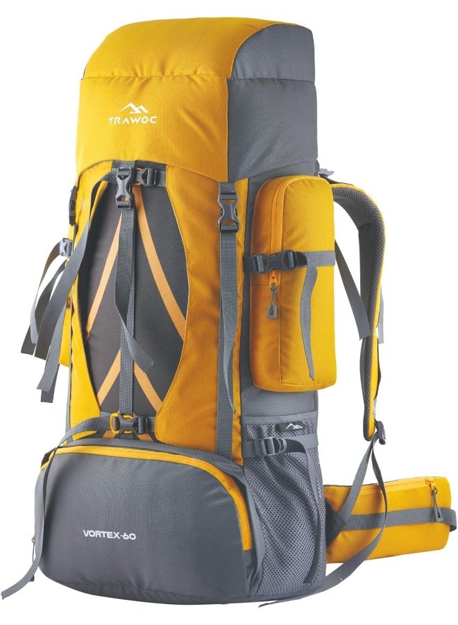 TRAWOC VORTEX 60 Ltr Travel Backpack Hiking Trekking Bag Rucksack Bag - Image 1