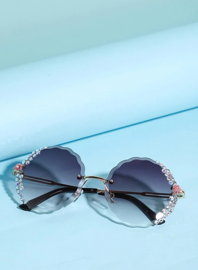 Haute Sauce  Brown Round Sunglass for Women | Best Price UAE