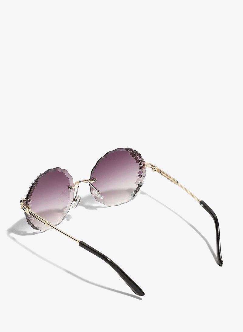 Haute Sauce Brown Round Sunglass - Image 3