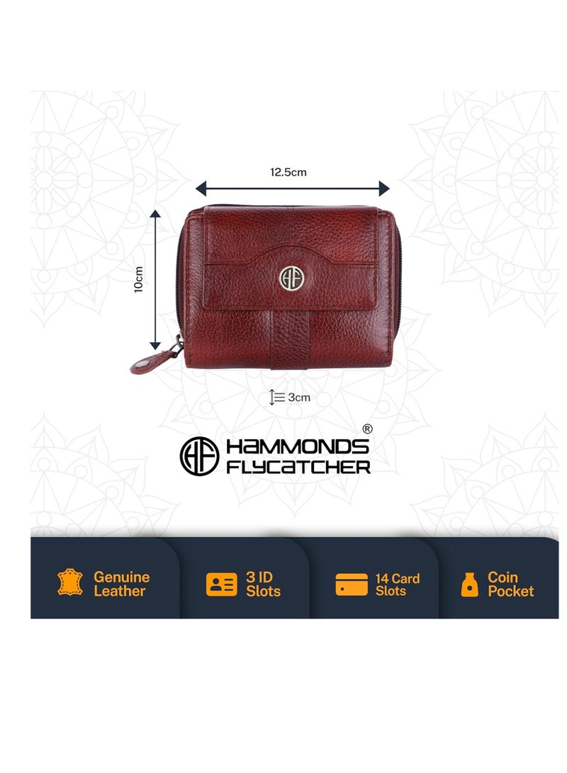 HAMMONDS FLYCATCHER Leather Wallet Combo Gift Set - Premium Gift - Men's and Women's Wallets with Multiple Card Slots, Perfect for Eid, Ramadan,  Anniversary, Marriage Gifts and Special Occasions | Brown | MZKS - Image 4