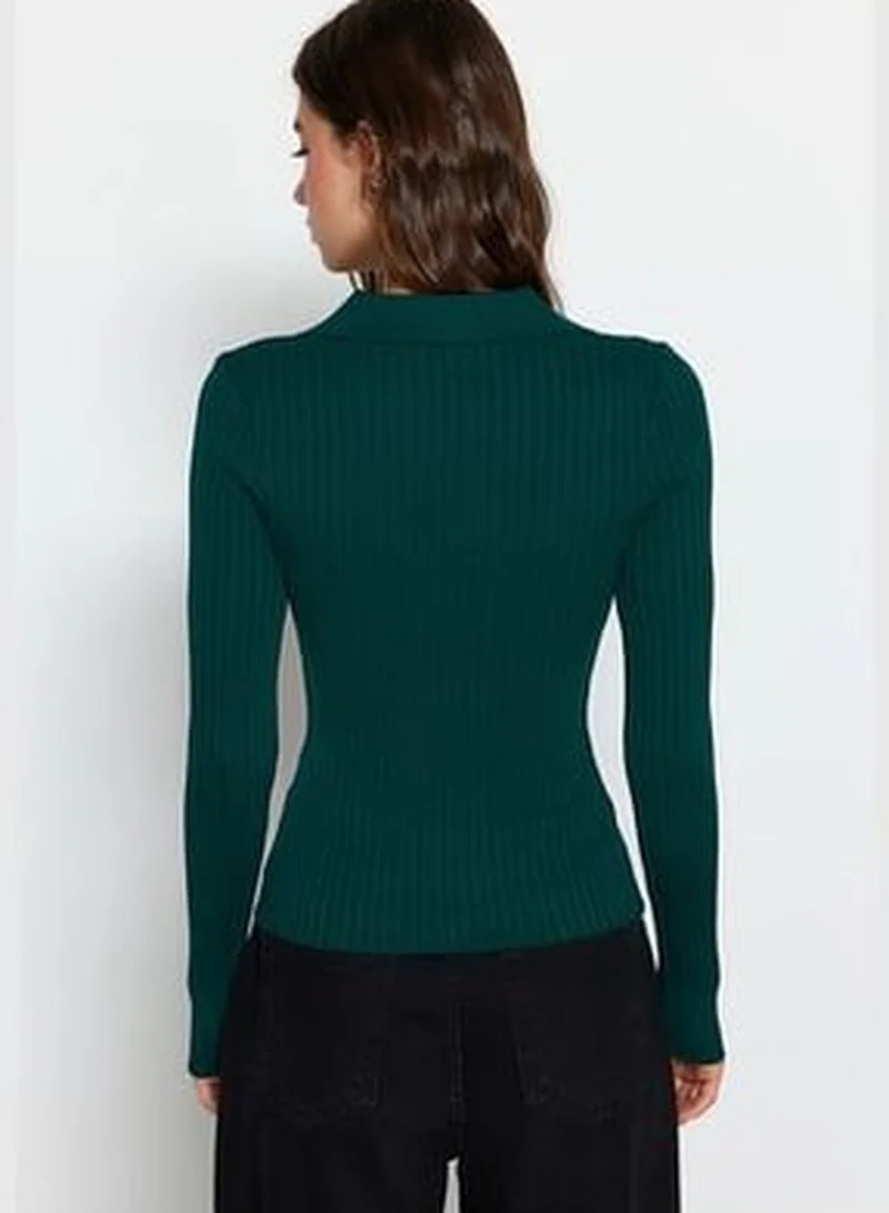 trendyol Emerald Green Knitwear Sweater TWOAW23KZ00467