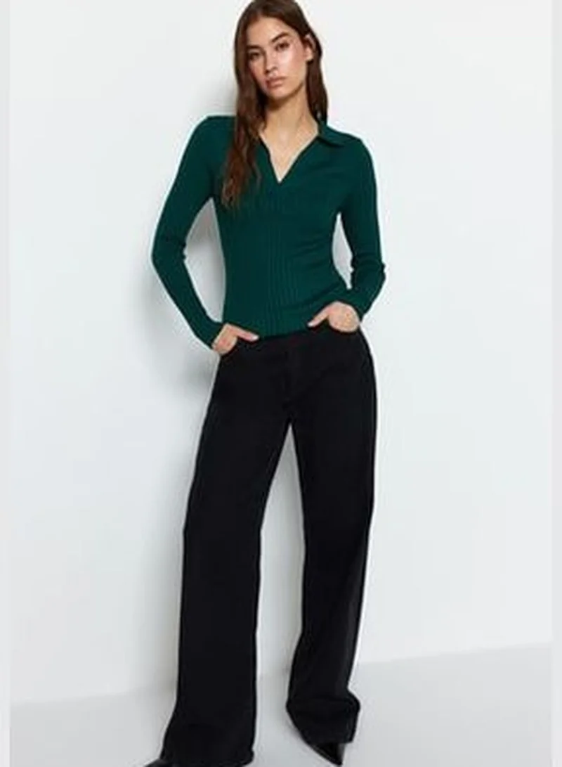 trendyol Emerald Green Knitwear Sweater TWOAW23KZ00467