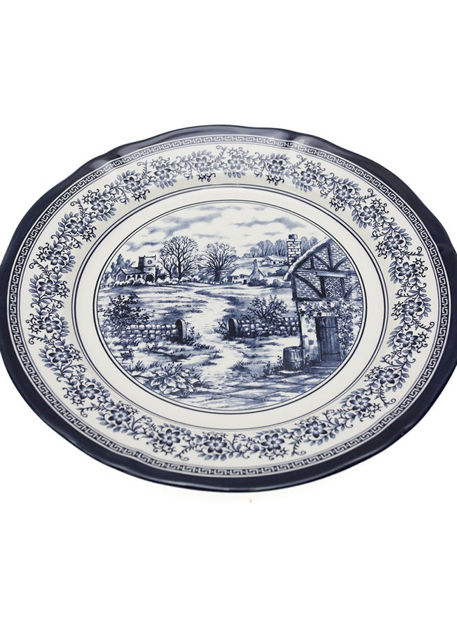 Akdc Dinner Plate Round 10.7"A Classic And Versatile Piece That Provides The Perfect Canvas For Your Main Courses, Enhancing Your Dining Experience With Its Timeless Design. - Image 1