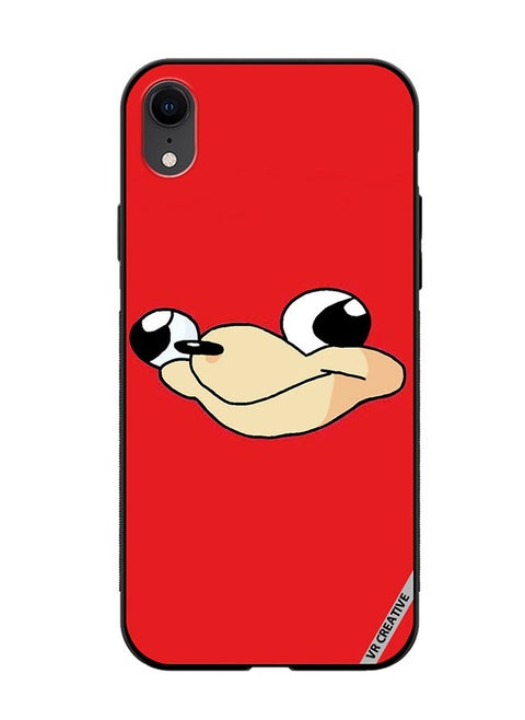 Protective Case Cover For Apple iPhone XR Uganda Knuckles Design Multicolour