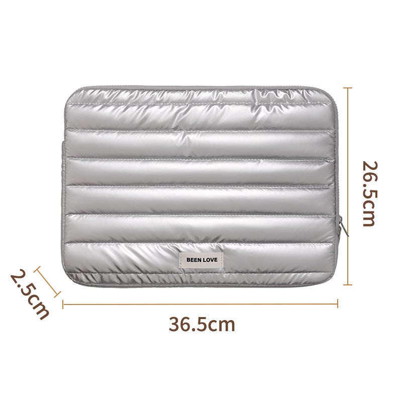 New down Cloth Computer Sleeve Baby Velvet Bubble Wrap Computer Bag 13.3inch / 14inch Computer Sleeve Bag - Image 1