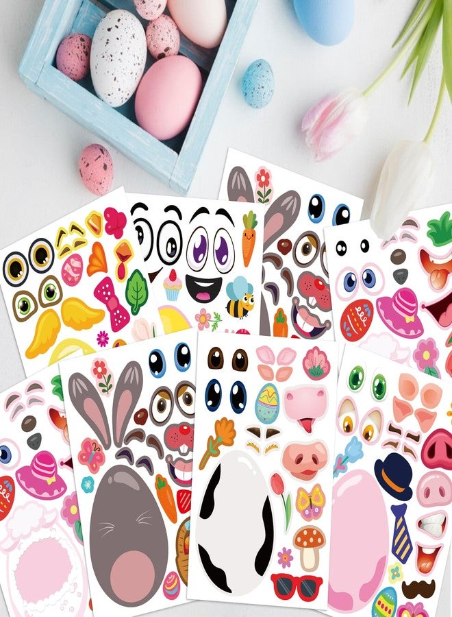 OTAITY 24 PCS Easter Stickers for Kids, Make A Face Stickers, Easter Basket Stuffers Egg-Themed Sticker for Families, Schools, Classroom Party Craft Favors - Image 4