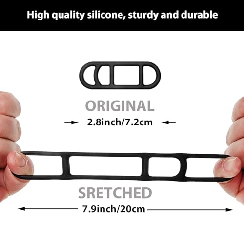 Mudder 12 Pcs Bike Rubber Straps Bike Light Mount Bicycle Light Band Bicycle Silicone Band for Flashlight Cell Phones Speaker Holder Handlebar Sets - Image 5