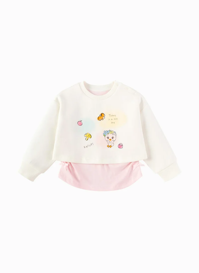 Balabala Toddler Girl Round neck sweatshirt