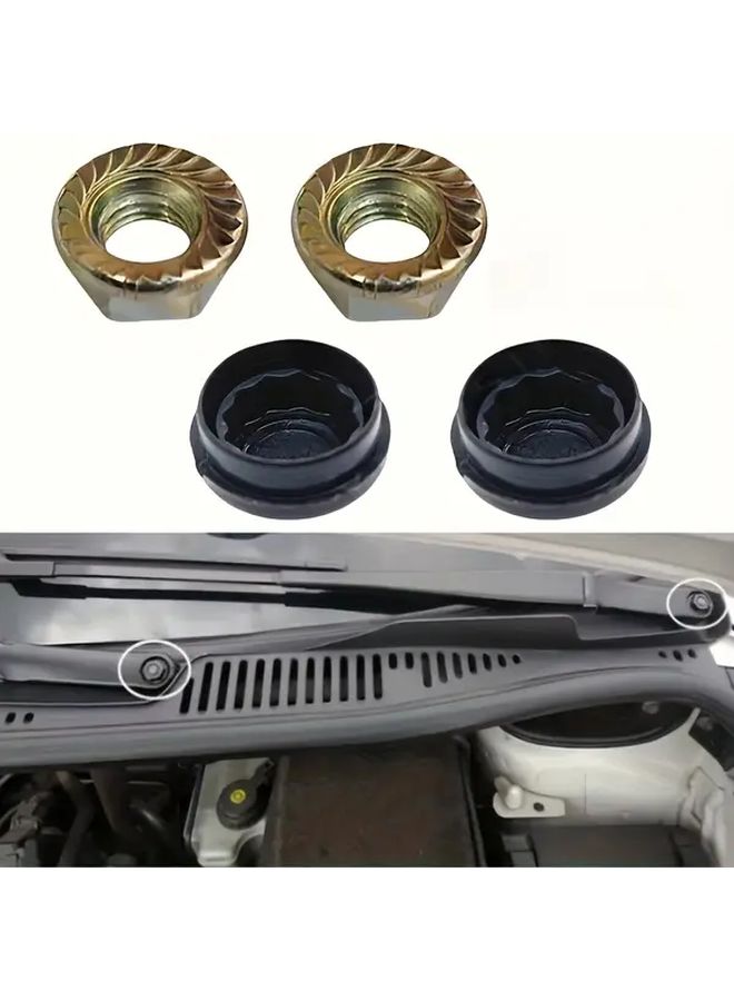 2 Sets Wiper Arm Screw Nut Caps And Rocker Covers Hex Head For 1995 2019 Models - Image 2