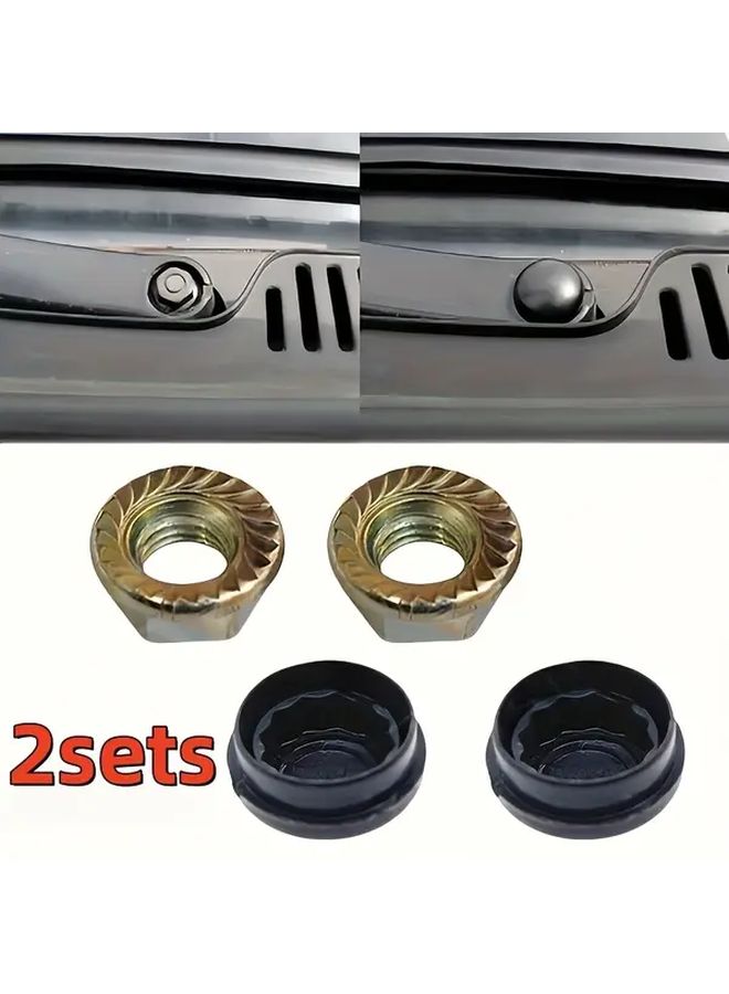 2 Sets Wiper Arm Screw Nut Caps And Rocker Covers Hex Head For 1995 2019 Models - Image 1