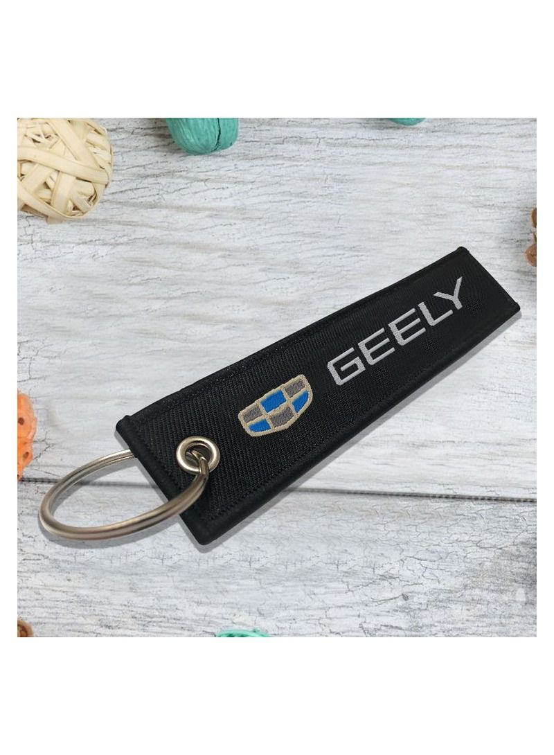 GEELY Car Key Chain Home Keychain Fabric Strap Keychain 1 Pcs - Image 3
