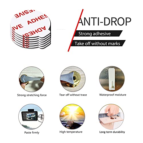 AZXYI Very High Bond Sticky Adhesive, AZXYI 6 Pack Socket Sticky Adhesive Replacement Kit, Double-Sided Stickers for Collapsible Grips Socket Base - Image 4