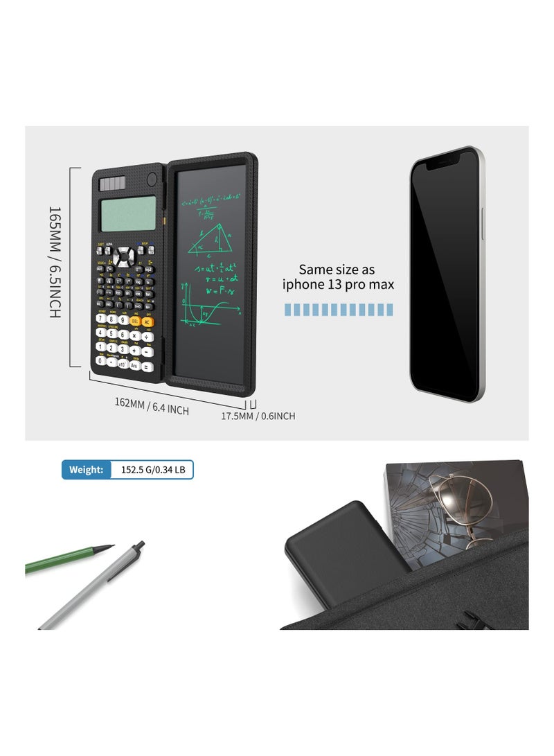 ترقية 991ES بالإضافة إلى آلة حاسبة علمية متعددة العرض 4 أسطر الآلات الحاسبة العلمية مع قابل للمسح LCD الكتابة اللوحي البطارية الشمسية آلة حاسبة سطح المكتب مع المفكرة للمدرسة - Image 5