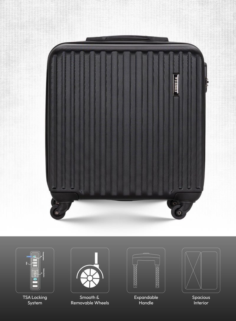 Stargold Single Hardside Spinner 4 Wheels Cabin Trolley Luggage With Number Lock 16 Inches - Image 5