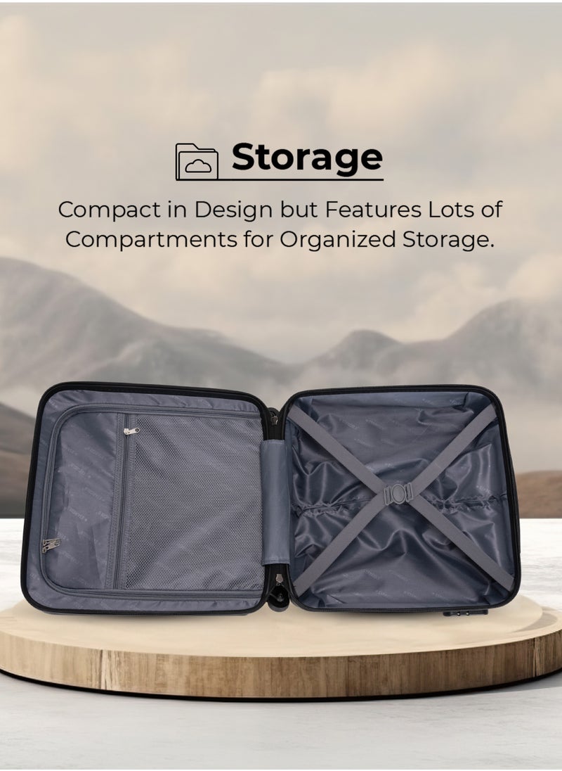 Stargold - Single Hardside Spinner 4 Wheels Cabin Trolley Luggage With Number Lock 16 Inches - Image 1