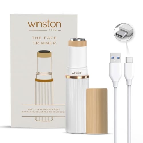 Winston Rechargeable Electric Facial Hair Trimmer for Women – 90-Min Runtime | Gentle, Painless & Safe | Multi-Grooming for Face, Upper Lip & Forehead - Image 1