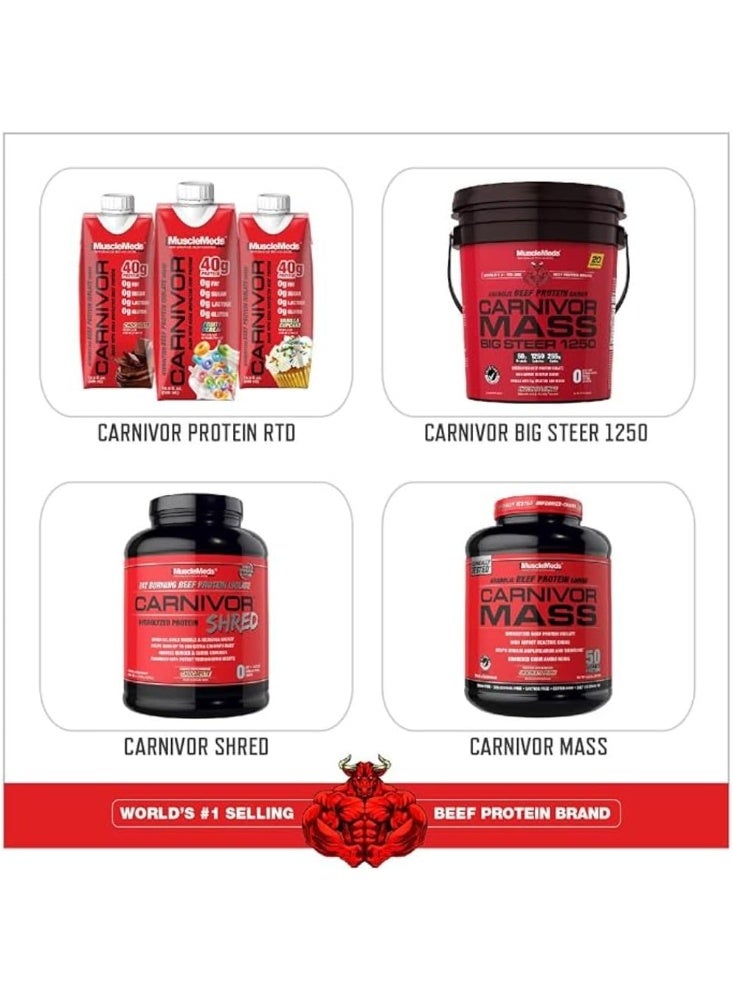 ماسيلميدز كارنيفور شريد، بروتين لحم بقري محلل لحرق الدهون، بنكهة الشوكولاتة، 2.28 رطل - Image 5