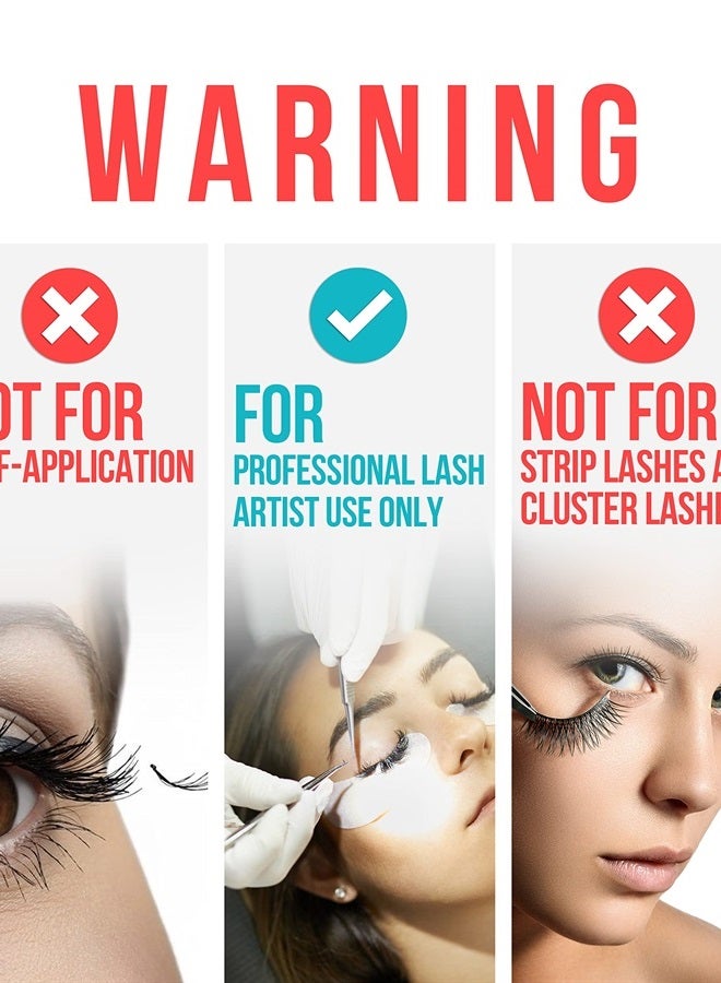 Stacy Lash Extra Strong Evolution Eyelash Extension Glue Stacy Lash (0.17fl.oz / 5ml) / 1-2 Sec Drying time/Retention – 8 Weeks/Maximum Bonding/Professional Supplies/Black Adhesive/Semi-Permanent Extensions - Image 2