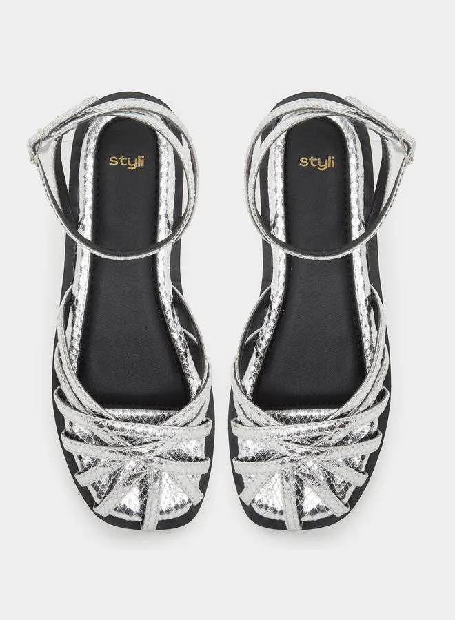 Styli Styli Strappy Flats Sandals