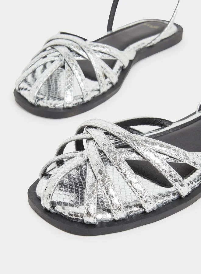Styli Styli Strappy Flats Sandals